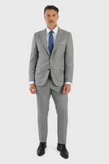 DKS SLIM DOTTED SUIT FORMAL 2 BUTTON 2 VENT