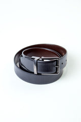 DKS REGULAR SUNSHINE PRINT LEATHER BELT LEATHER-REVERSIBLE
